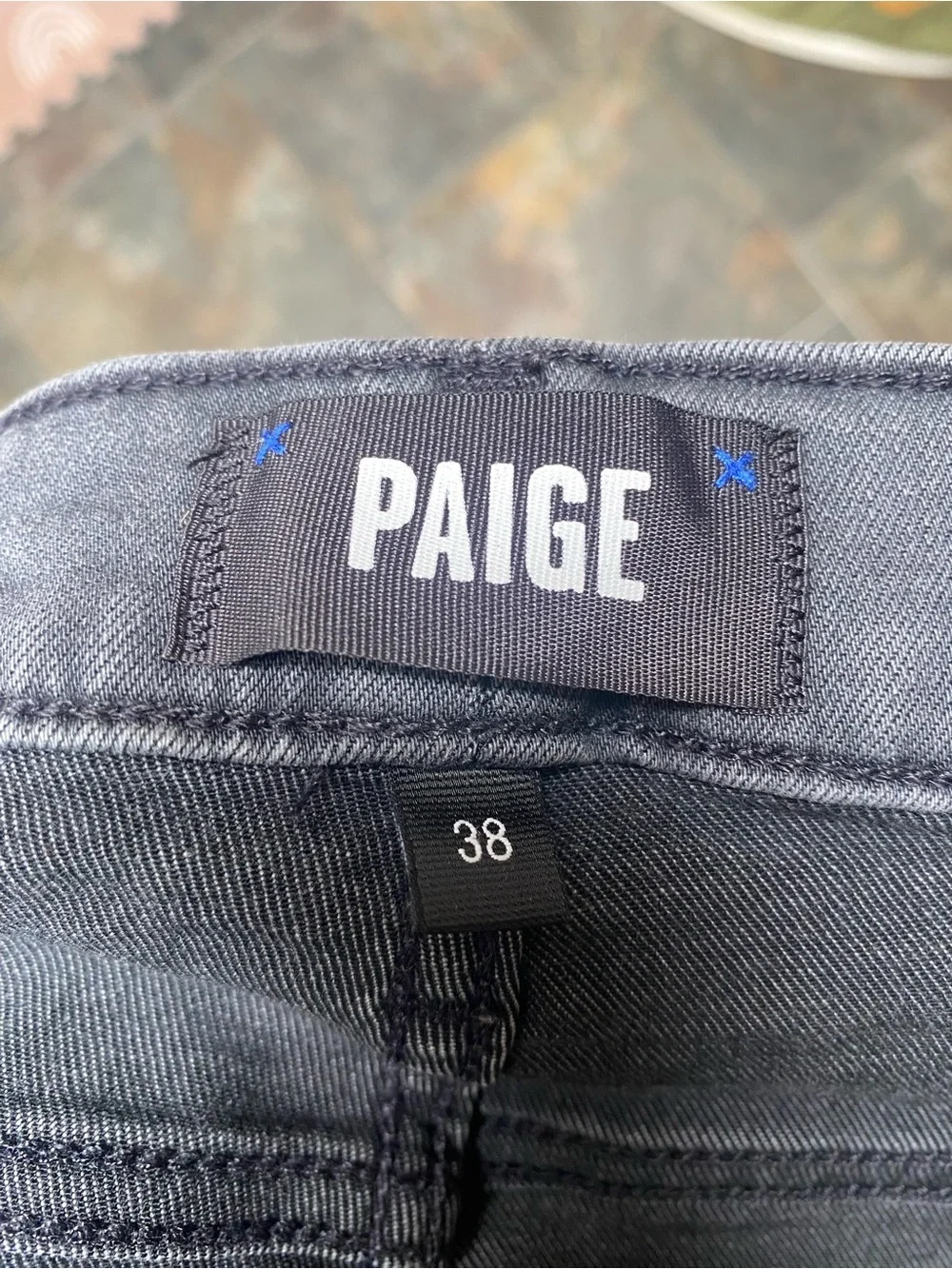PAIGE Men's Slim Straight Lennox Jeans in Washed Charcoal